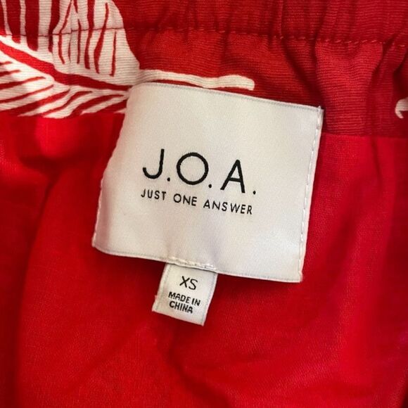 J.O.A. Button Front Midi‎ Red Dress nwt - Picture 2 of 4
